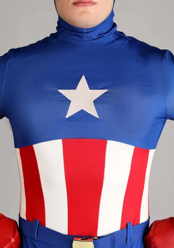 Vista 8 de Disfraz Premium de Capitán América para Hombre de Marvel Multicolor