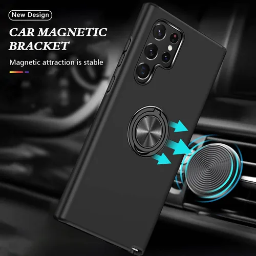 Vista 6 de Funda para Samsung Galaxy S22 Ultra, S22 Ultra con protector de pantalla de TPU flexible autorreparable [2 unidades], funda invisible de grado