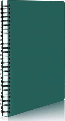 Vista 37 de EUSOAR - Cuaderno rayado A5 con espiral, para escritura, viajes, notas, diario, bocetos, para estudiantes, oficina, negocios, tapa de 3