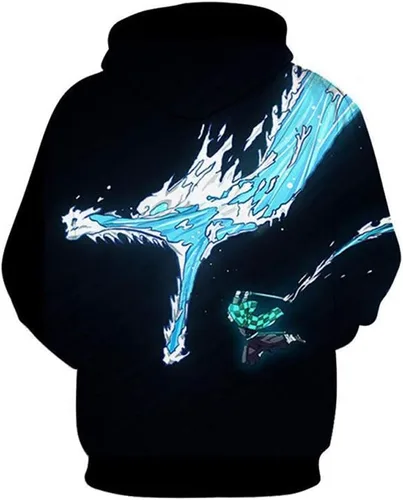 Vista 2 de Sudaderas con capucha Kimets-no-Yaiba Cosplay disfraz, sudadera con capucha impresa en 3D