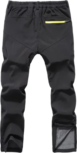 Vista 6 de Mens Ski Snow Waterproof Softshell Outdoor Hiking Velour Lined with Zipper Bottom Leg