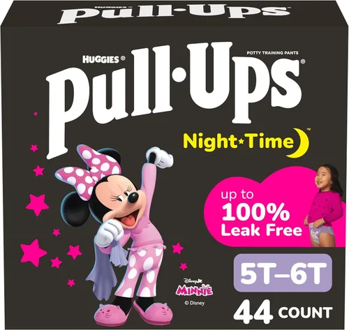 Vista 18 de Pull-Ups pañales de entrenamiento para la noche para niñas, 2T-3T, 68 unidades (el empaque pueden variar)