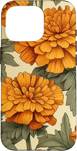 Vista 20 de Watercolor Marigold Flower Case for iPhone 16