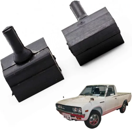 Vista 2 de Nonstops Capó de goma para capó lateral, color negro, 2 unidades, se adapta a Datsun 620 Pickup 1972-1979