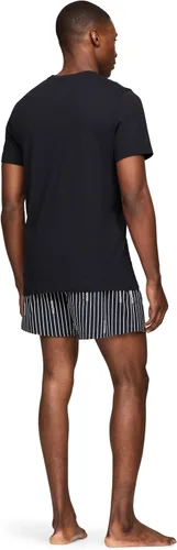 Vista 3 de Tommy Hilfiger Camisetas interiores de algodón clásicas con cuello redondo para hombre, paquete de 3