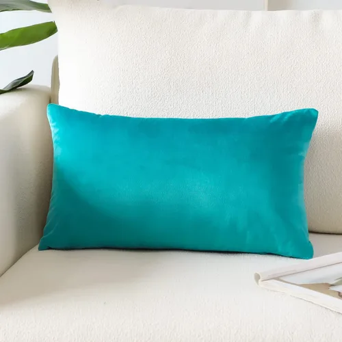 Vista 52 de Artscope Fundas de Almohada de Terciopelo de Lujo Fundas de Almohadas Cuadradas Decorativas Fundas de Cojines Suaves Sólidas para Sofá de Sala Sofá