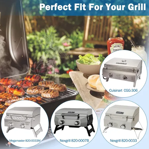 Vista 2 de Piezas de repuesto para parrilla Cuisinart CGG-306, Nexgrill 820-0033 820-0007B 820-0015 820-0007 820-0007G, Megamaster 820-0033M, repuesto