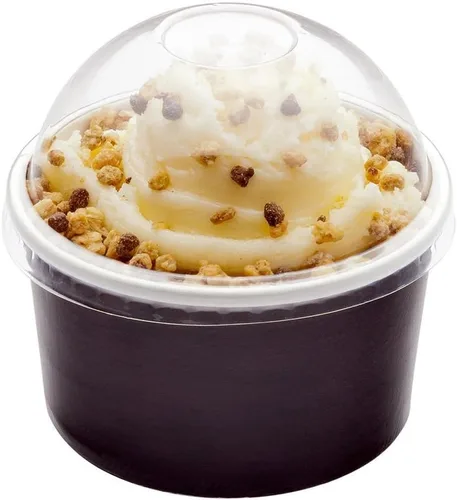 Vista 23 de Solo tapas: tapas en forma de cúpula, 50 tapas de plástico transparente para tazas de Coppetta To Go de 3 onzas - Las tazas se venden por separado