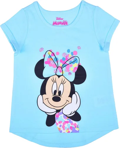 Vista 2 de Disney Minnie Mouse Girls T-Shirt and Legging Set for Infant Toddler and Little Kids BlueMulticolor