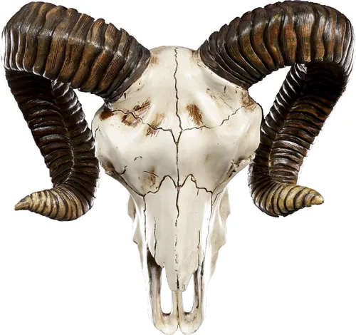 Vista 2 de Pacific Giftware Trofeo de pared de baphomet Ram Skull and Horns Baphomet Decor de 11 pulgadas