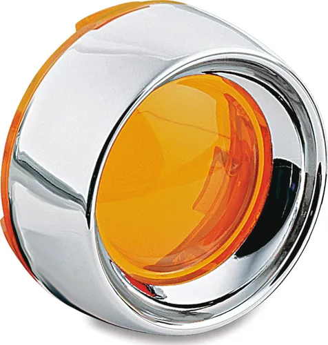 Vista 7 de Kuryakyn 2107 Accesorio de iluminación de motocicleta: Bisel Deep Dish para motocicletas Harley-Davidson 2000-19 con señal de giro de bala/luces