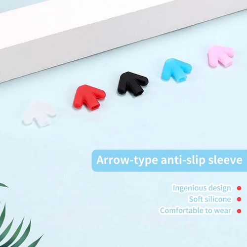Vista 4 de SooGree Agarre de silicona para gafas, retenedor de manga con punta de patilla, retenedores antideslizantes para gafas para niños y adultos