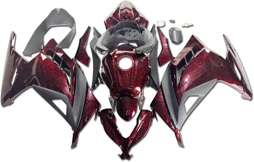 Vista 23 de US STOCK Pink Gray Chameleon Fairing Fit for Kawasaki Ninja 2013-2017 EX300 020 Pink Gray Chameleon