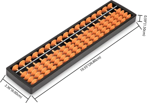Vista 3 de Digital Standard Abacus-10.0 in-Calculadora profesional de soroban de 17 columnas (herramienta funcional y educativa)