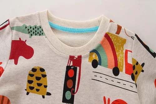 Vista 125 de Bumeex Sudaderas con cuello redondo para niños de 2 a 7 años