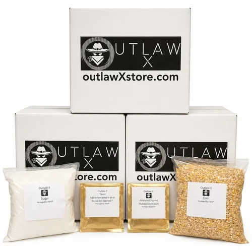 Vista 4 de Kit completo de puré y fermentación de whisky de maíz Moonshine de Outlaw X