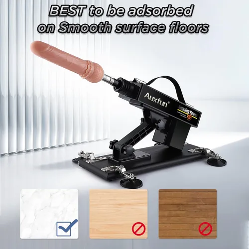 Vista 4 de Máquina sexual, AUXFUN máquina automática de consolador con control de aplicación Bluetooth, máquina de empuje para mujeres con 6 accesorios