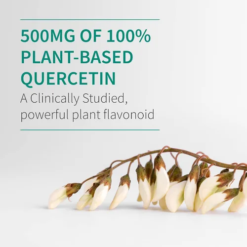 Vista 6 de Garden of Life Suplemento de apoyo al sistema inmunológico de quercetina una vez al día con vitamina C, D y probióticos, formulado por Dr. - Salud