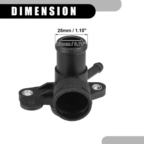 Vista 4 de Tubo de salida de refrigerante para bomba de agua del motor No.06J121132G - Conector de manguera del calentador interior del automóvil