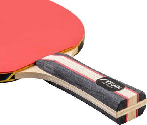 Vista 14 de STIGA Performance 2 or 4 Player Table Tennis Set – USATT Approved Rackets and 3-Star Balls – 5-Ply Blade & Flared Handle – Perfect for Skill
