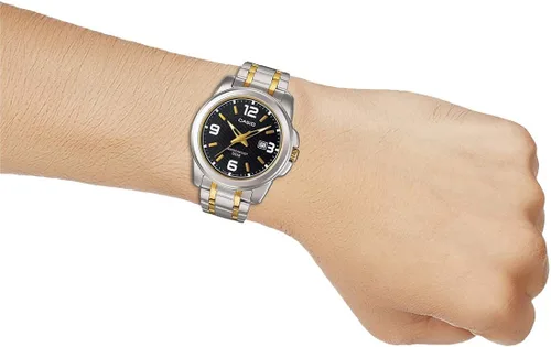 Vista 5 de CASIO MTP-1314SG-1AV Enticer - Reloj analógico de cuarzo para hombre negrodorado