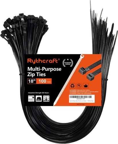 Vista 15 de Rythcraft Bridas para cables de 12 pulgadas, resistentes, dientes