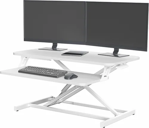Vista 13 de VIVO Convertidor de escritorio de pie negro de 28 pulgadas, DESK-V028S