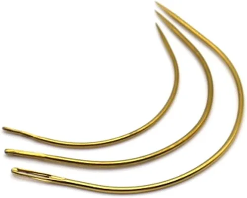 Vista 14 de GlamorDove Herramienta de costura, 10 agujas curvadas de 2.5 pulgadas, accesorios de costura a mano, herramienta de tejido para coser en trama