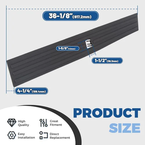 Vista 3 de ECOTRIC Moldura de Remate para Portón Trasero Central Compatible con Ford F150 F-150 2015-2020 Reemplazo para FL3Z9940602B FO1904135 Flexible Tapa
