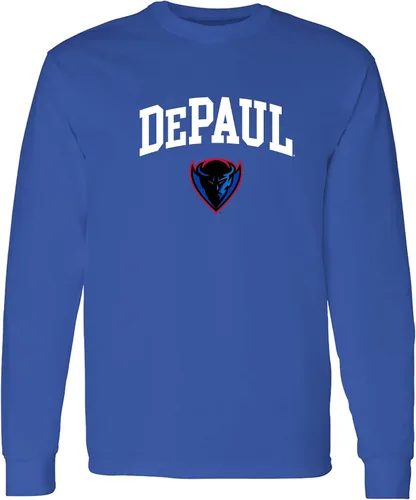 Vista 43 de NCAA oficial de College – University Team Color Arco Logo Manga Larga