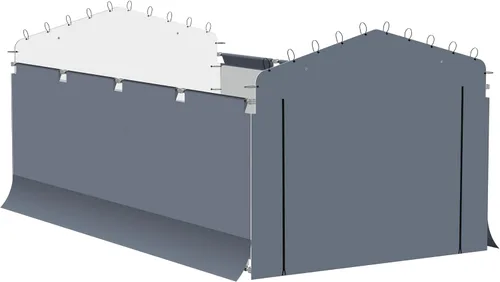 Vista 14 de Arrow Cobertizos exclusivos de Amazon de 10 x 15 x 7 pies de calibre 29 con paneles de techo de acero galvanizado y kit de recinto, cáscara de huevo
