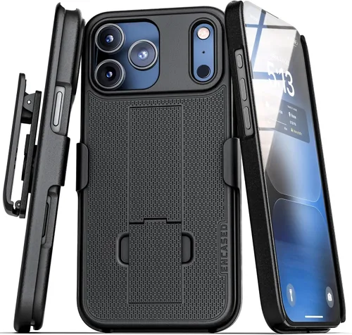 Vista 12 de Encased Funda para cinturón iPhone 11 con clip (Serie DuraClip) Funda ultradelgada con funda (Negro)