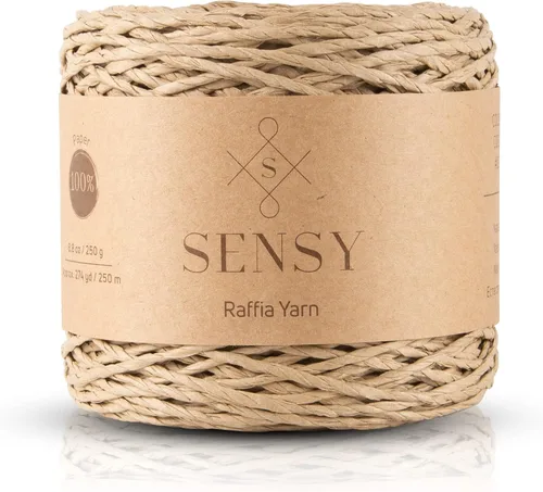 Vista 32 de Sensy Premium - Hilo de rafia multicolor (185 yardas, 100% papel, 400)