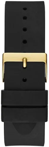 Vista 5 de GUESS US Mens Black and Gold-Tone Analog Watch
