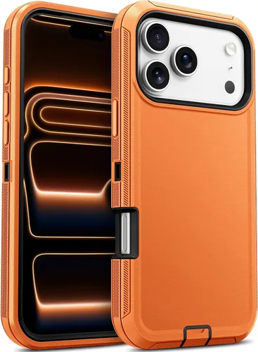 Vista 16 de Jelanry - Funda para iPhone 15 5G, protección resistente, resistente, color negro Dropproof & Dual-Layer Protective Back Cover with Port Anti