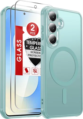 Vista 100 de LeYi Funda para teléfono Samsung-S23: protector de pantalla e imán MagSafe Púrpura