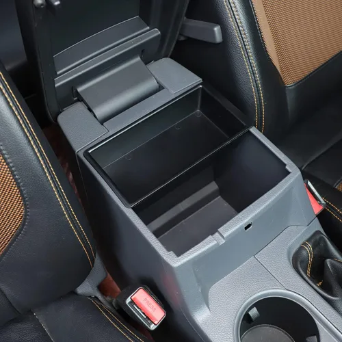 Vista 3 de Para Ford Ranger EVEREST 2019 2020 2021 2022 caja de reposabrazos, caja de almacenamiento central, bandeja organizadora accesorios