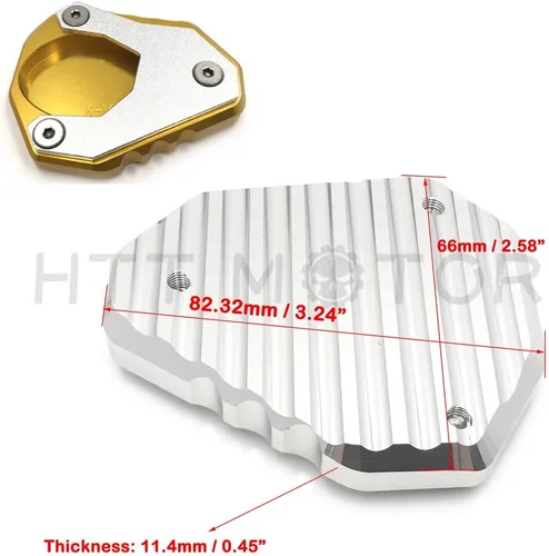 Vista 7 de SMT - Placa de soporte lateral para Kickstand extendida Pad Enlarg para Kawasaki Versys 650 2015-2018