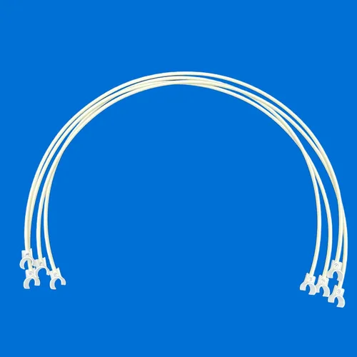 Vista 7 de Cables guía de poste de tejido solamente (enganche) Juego de 4 para la agilidad del perro. Lee la descripción. Solo se adapta a postes de tejido