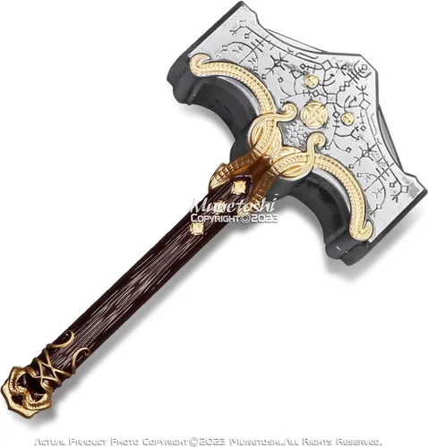 Vista 7 de Munetoshi 19 "espuma GoW Mjolnir Thor Hammer Aesir nórdico dios videojuego fantasía Cosplay Prop