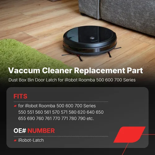 Vista 2 de Pestillo de puerta para caja de polvo para iRobot Roomba 500 600 700 Series 760 770 780 790 761 650 620 560 550 pieza de repuesto para aspiradora