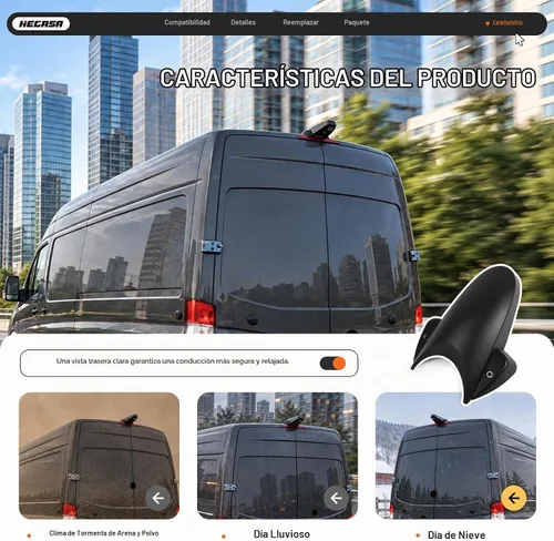 Vista 4 de HECASA View - Carcasa para cámara de respaldo compatible con Mercedes-Benz 14-18