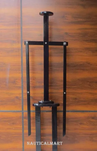 Vista 2 de NauticalMart Soporte completo de armadura de madera para disfraz de caballero