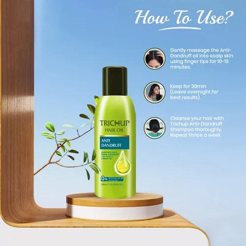 Vista 5 de Trichup Aceite anticaspa (3.4 fl oz x 2) (paquete de 2)