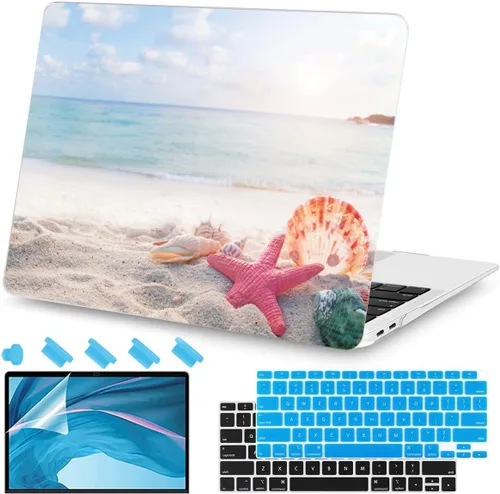 Vista 20 de Teryeefi Compatible con MacBook Air de 13 pulgadas A2337 M1 Chip A2179 A1932 (versión 2018-2020), funda protectora delgada + cubierta de teclado