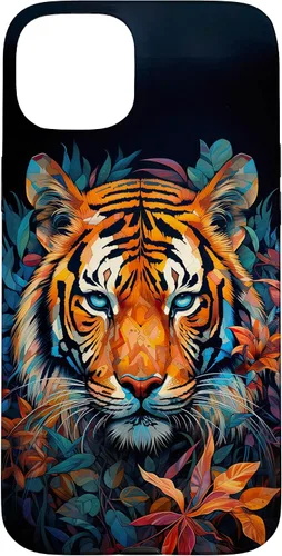 Vista 9 de Watercolor Tiger Face Design Wild Animal Big Cat Tiger Case for iPhone 17
