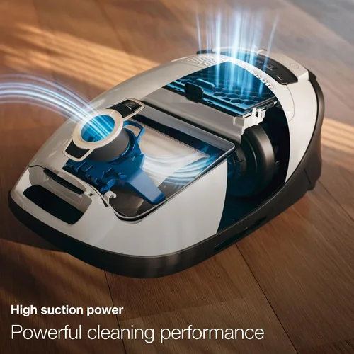 Vista 2 de Aspiradora Miele Complete C3 Kona Powerline para alfombras de alto rendimiento, en negro obsidiana