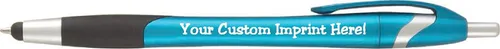 Vista 7 de ExpressDesigns™ - Bolígrafo personalizado con lápiz capacitivo - The Glide Click action Custom - Tinta de escritura negra - Bolígrafos con nombre