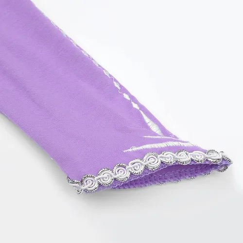 Vista 5 de Ohlover Disfraz de princesa con lentejuelas para niñas pequeñas fiesta de nieve disfraz de Halloween