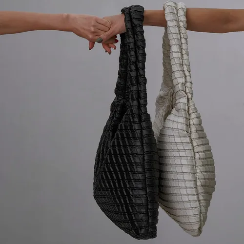 Vista 8 de KWANI Bolso Hobo texturizado para mujer y mujer